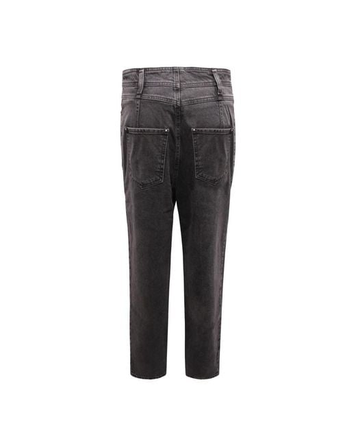 Kocca Jeans ,Zwart ,Denim Denim Broek Gemaakt in het Gray