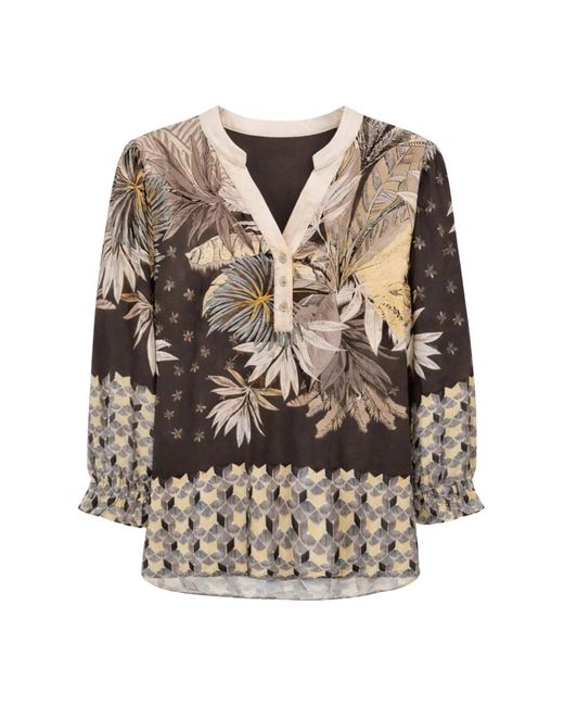 2-Biz Brown Blouses