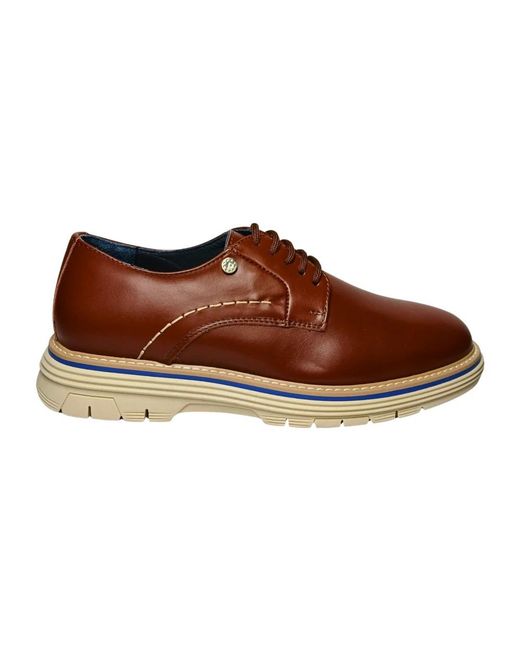 Pollini Brown Laced Shoes for men
