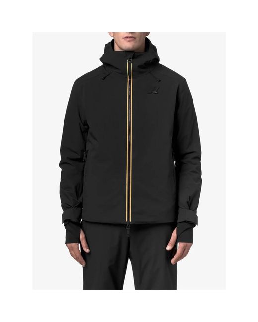 K-Way Black Winter Jackets for men