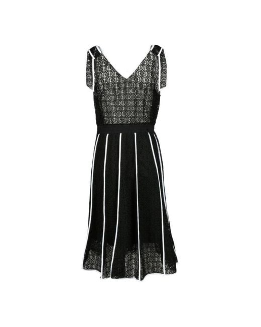 Midi Dresses Karl Lagerfeld de color Black