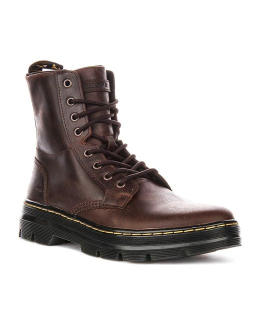 Dr. Martens Brown Lace-Up Boots for men