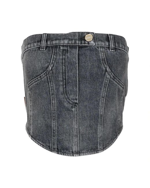 Tops > sleeveless tops Erika Cavallini Semi Couture en coloris Gray