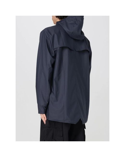 Rains Blue Rain Jackets for men