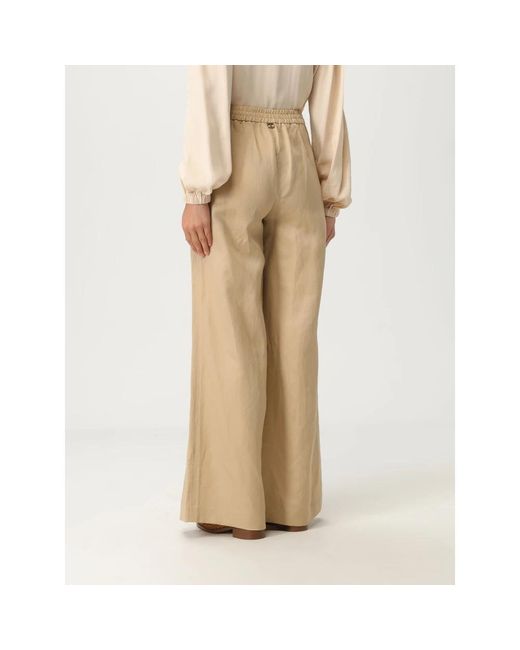 Twinset Natural Wide Trousers