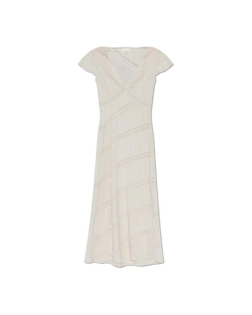 LoveShackFancy Natural Kleid perletta