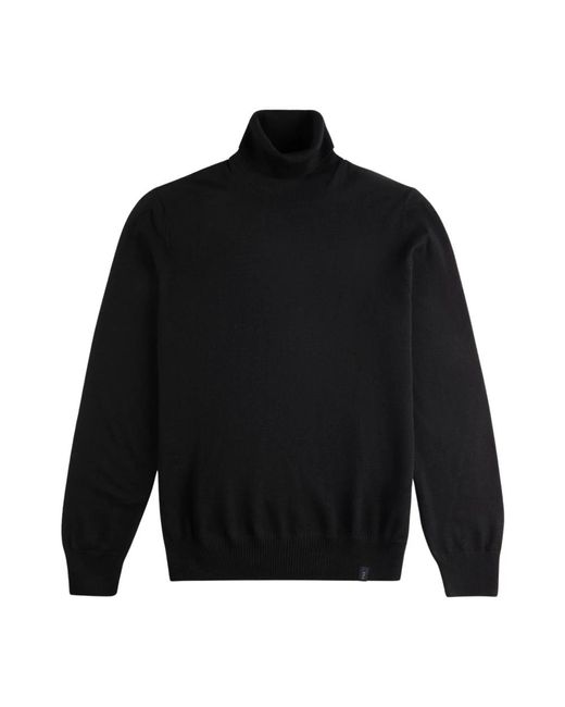 Fay Turtlenecks in het Black voor heren