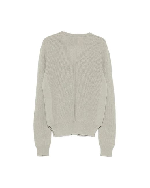 Rick Owens Gray Round-Neck Knitwear for men