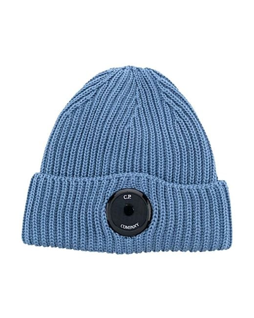 C P Company Blue Beanies for men