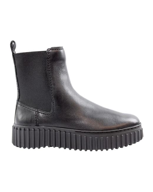 Clarks Gray Chelsea Boots