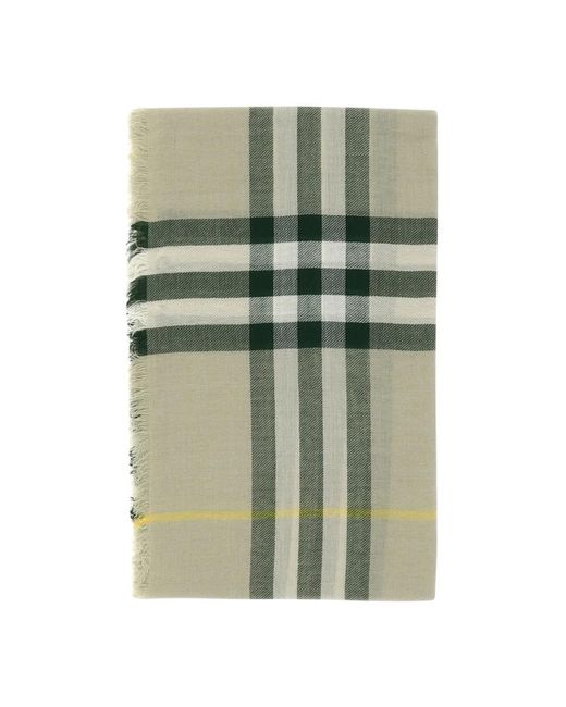 Burberry Green Winter scarves