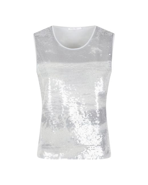 Patrizia Pepe White Sleeveless Tops