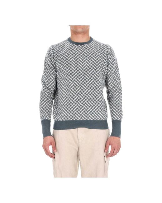Drumohr Gray Round-Neck Knitwear for men