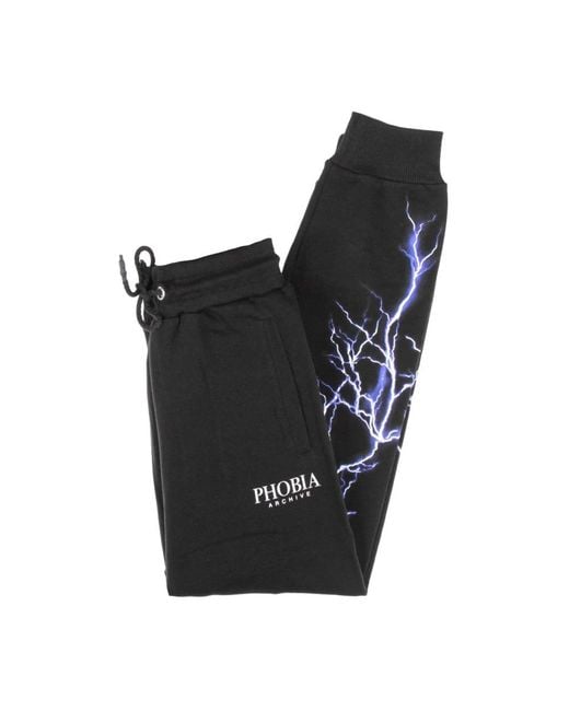PHOBIA ARCHIVE Black Sweatpants for men