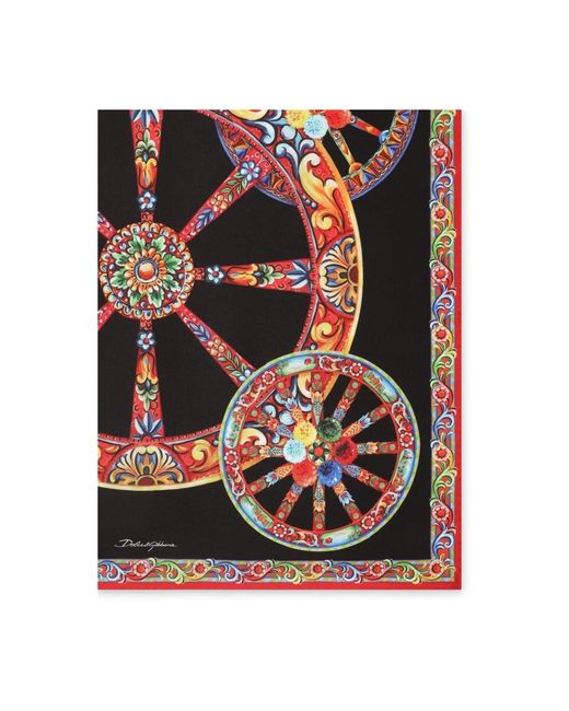 Dolce & Gabbana Black Silk Scarves