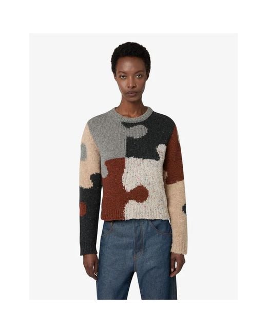 Moschino Multicolor Round-Neck Knitwear