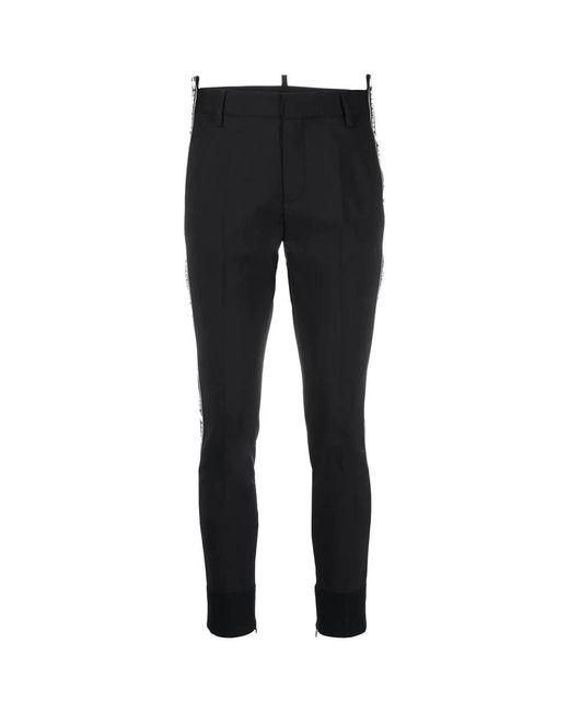 DSquared² Black Slim-Fit Trousers