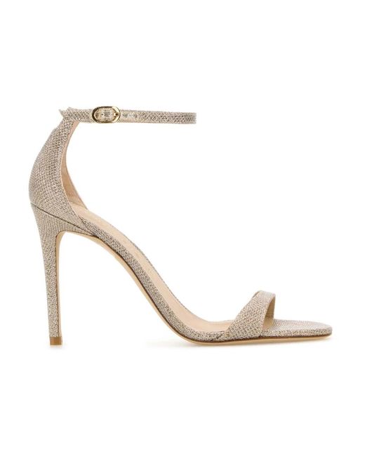 Stuart Weitzman Nudist Ii Sandalen in het Metallic