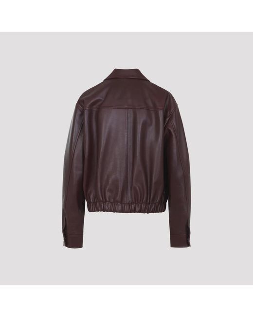 Versace Brown Leather Jackets