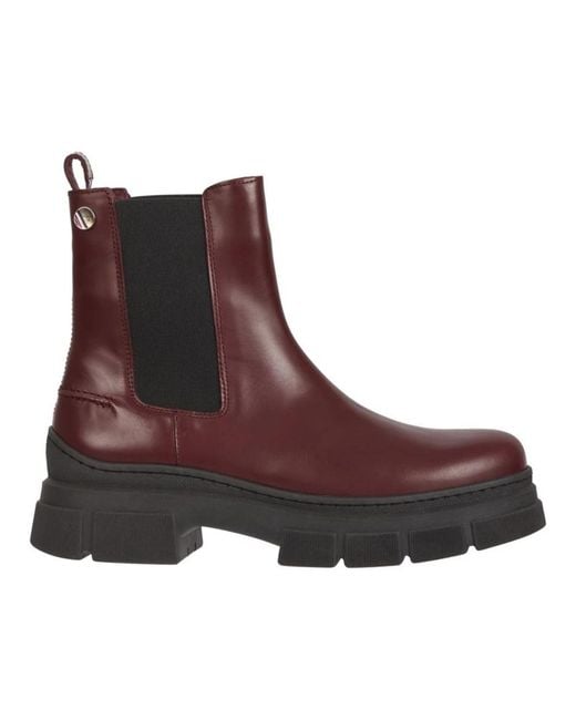 Tommy Hilfiger Brown Chelsea Boots