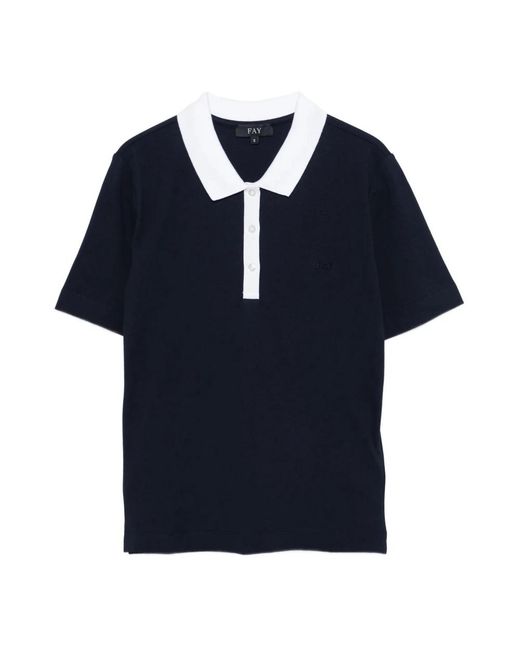 Fay Blue Polo Shirts for men