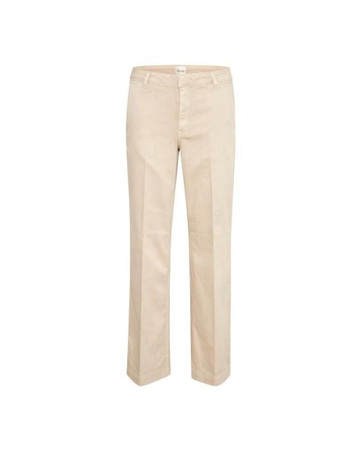 My Essential Wardrobe Natural Straight Trousers