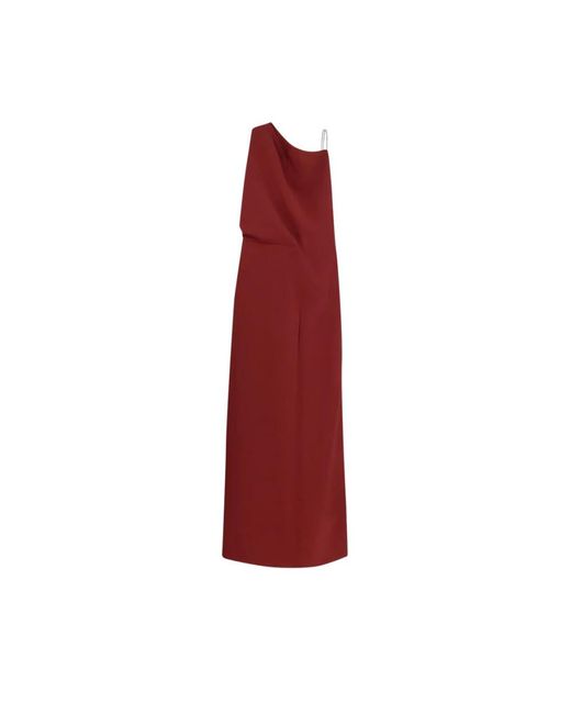 Max Mara Kleedjes ,Rood ,Pentola Lange Jurk in het Red