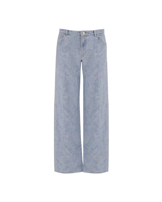Just Cavalli Blue Wide Jeans