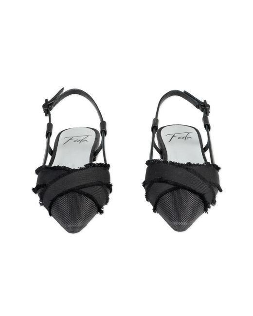 Roberto Festa Black Ballerina Shoes