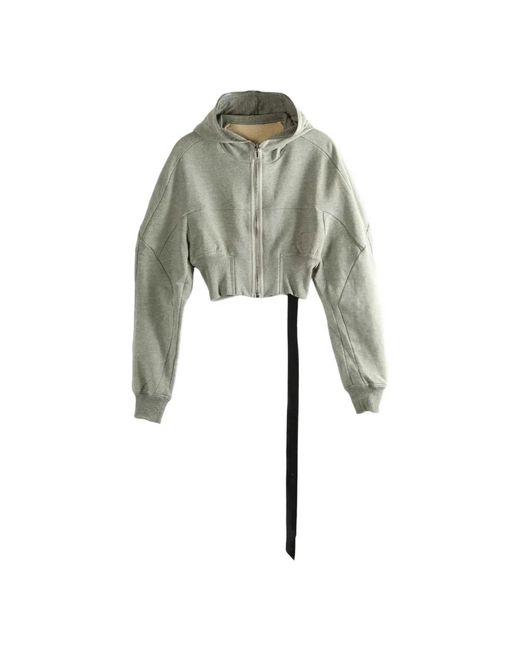 Rick Owens Green Zip-Throughs
