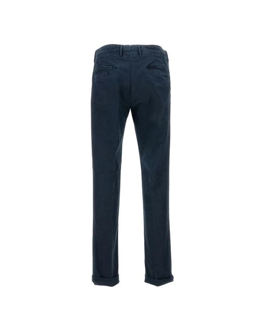 Incotex Blue Slim-Fit Trousers for men