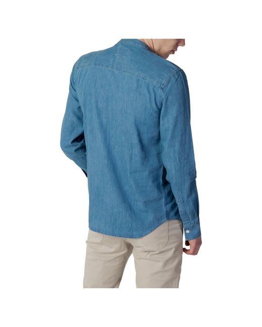 Peuterey Blue Casual Shirts for men