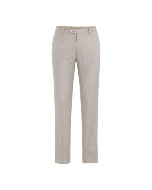 Oscar Jacobson Gray Suit Trousers for men