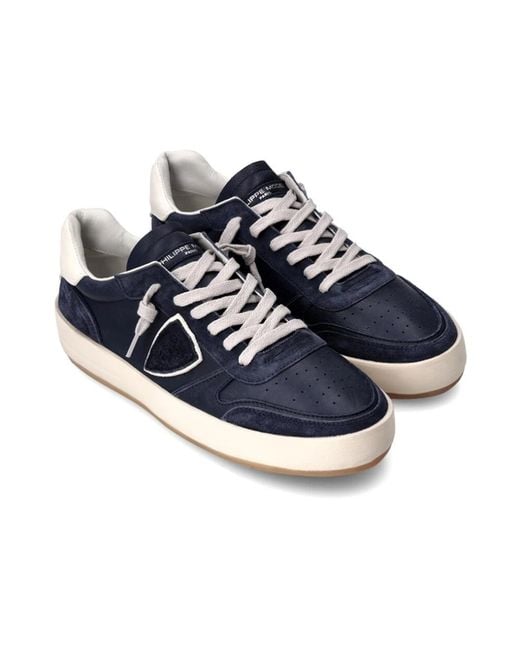 Philippe Model Blue Sneakers for men