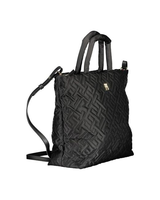 Tommy Hilfiger Black Tote Bags