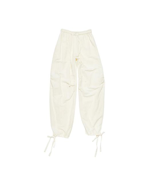 Trousers > wide trousers Acne en coloris White