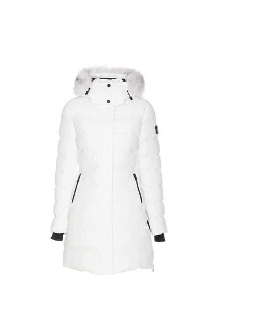 Moose Knuckles Witte Winterjassen in het White