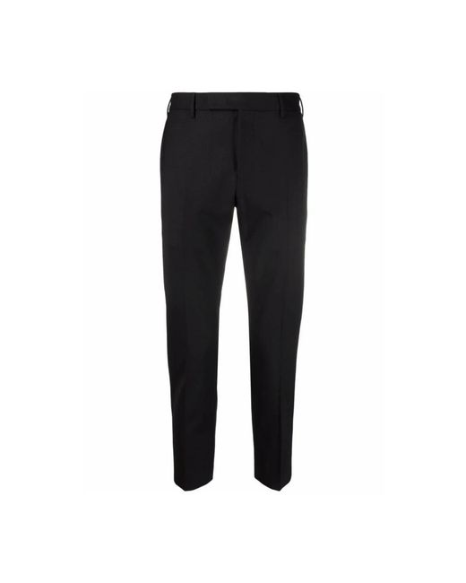 PT Torino Black Suit Trousers for men