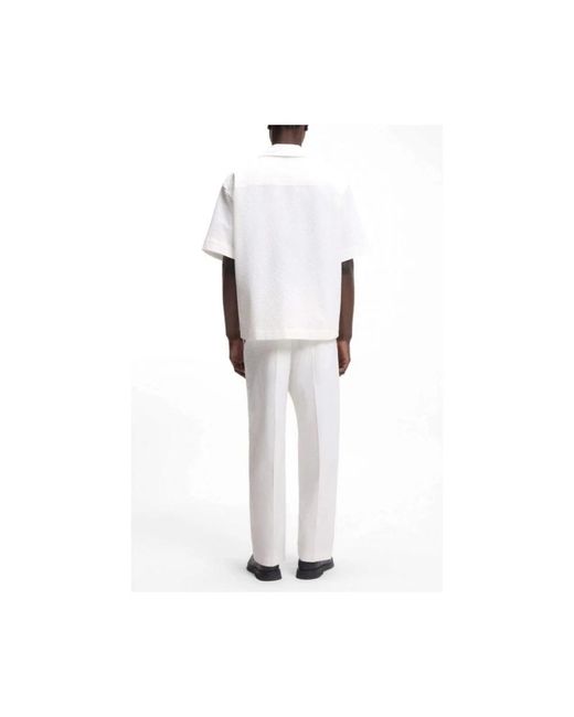 HUGO White Short Sleeve Shirts for men
