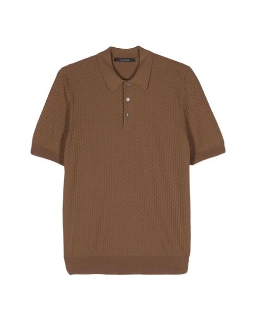 Tagliatore Brown Polo Shirts for men