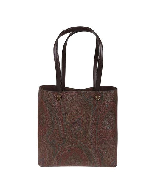 Etro Brown Shopping Bags