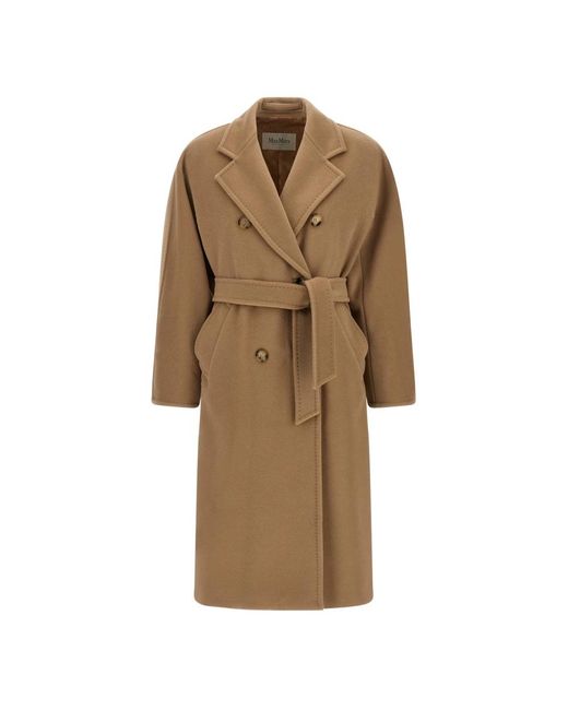 Max Mara Natural Belted Coats