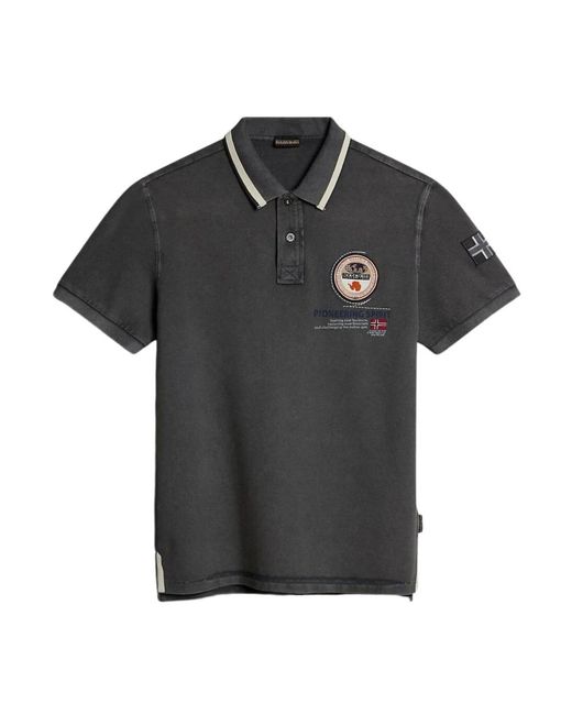 Napapijri Black Polo Shirts for men