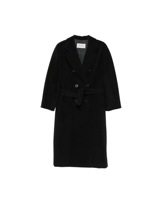 Max Mara Black Double-Breasted Coats