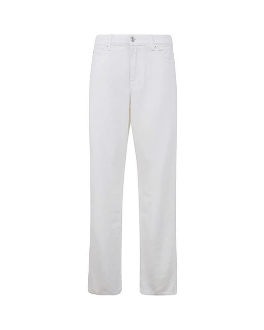 7 For All Mankind White Chinos