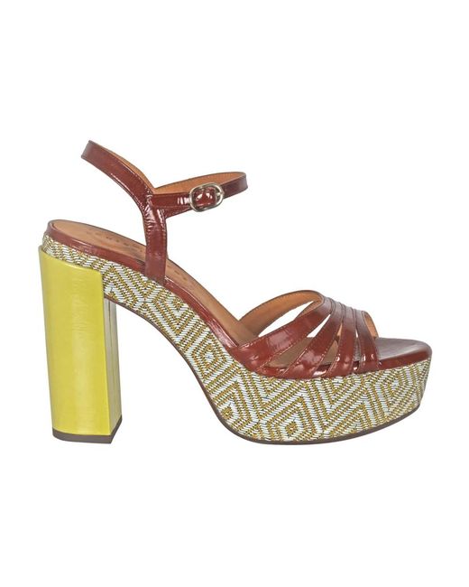 Chie Mihara Metallic High Heel Sandals