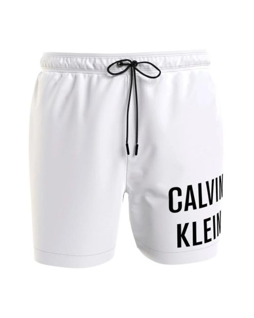 Calvin Klein Badebekleidung aus recyceltem polyester in White für Herren