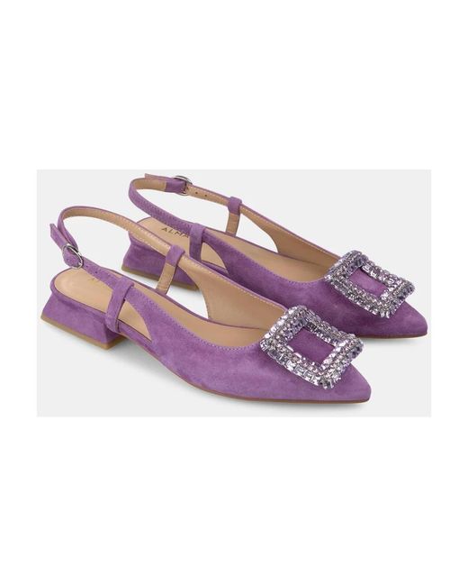 Alma En Pena. Purple Ballerina Shoes