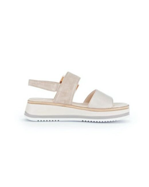 Gabor White Bequeme Sandalen Für Damen