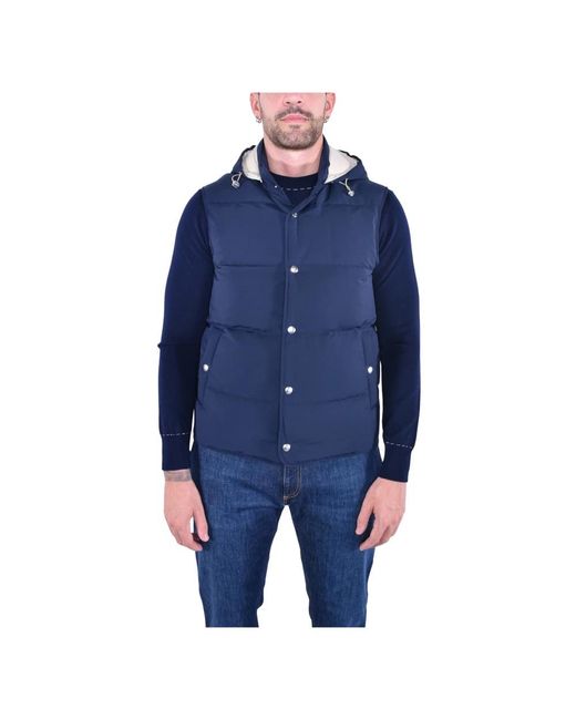 Eleventy Blue Waistcoats for men